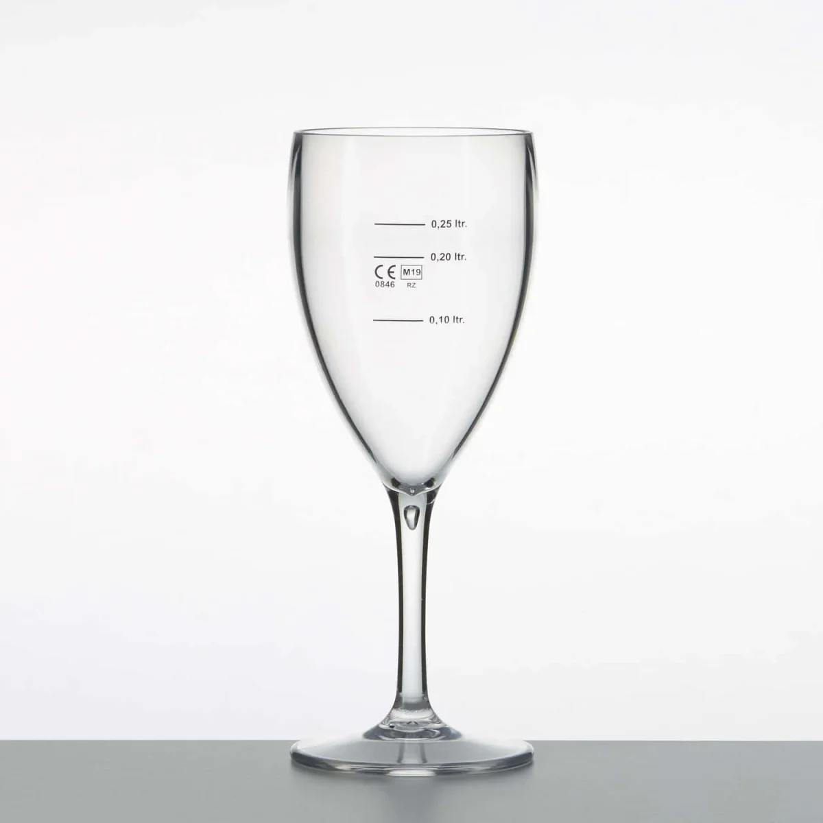 Weinglas, 250 ml, unzerbrechlich, klar