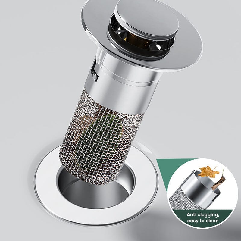 Abflussfilter Edelstahl mit Pop-up-Mechanismus – Bild 6