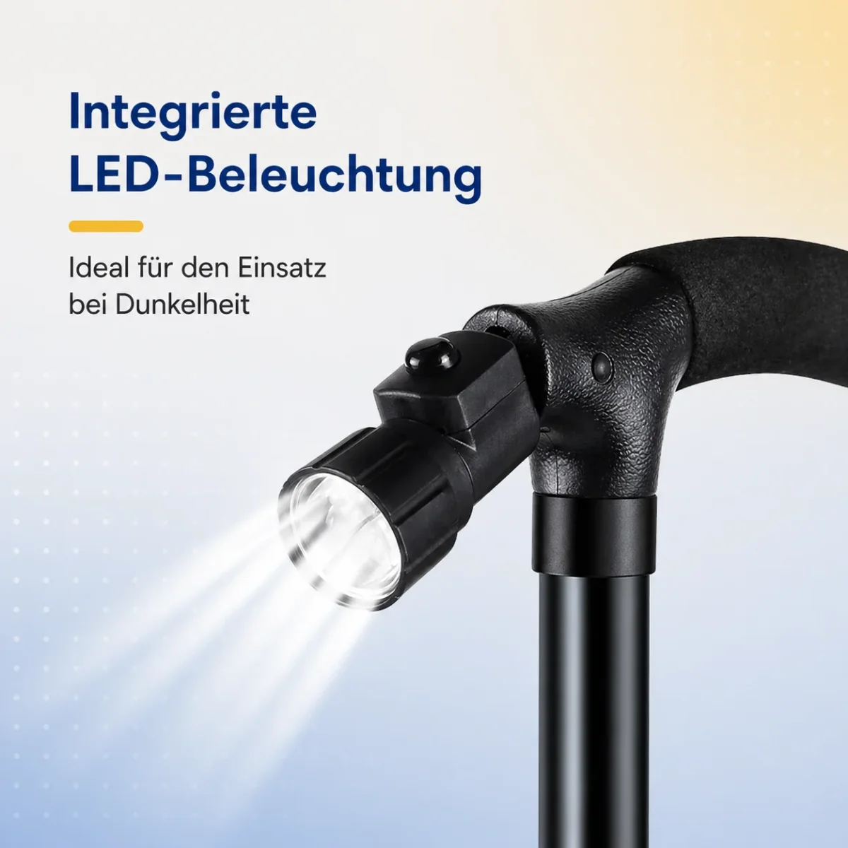 Gehstock höhenverstellbar mit LED-Beleuchtung – Bild 7