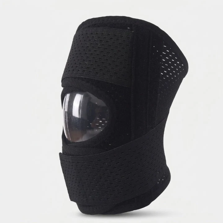 Kniebandage mit Seitenstützen und Klettverschluss, atmungsaktiv, M bis 3XL – Bild 7