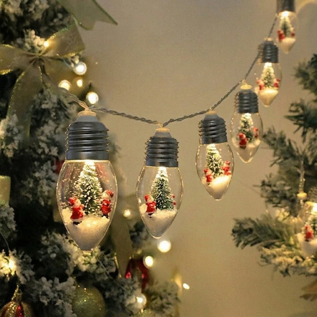LED-Lichterkette Weihnachtsfiguren – Glühbirnen-Design – Bild 7