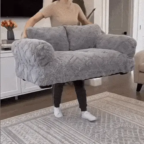 Plüsch Hundebett mit erhöhtem Rand – Beruhigendes Kuschelsofa – Bild 6