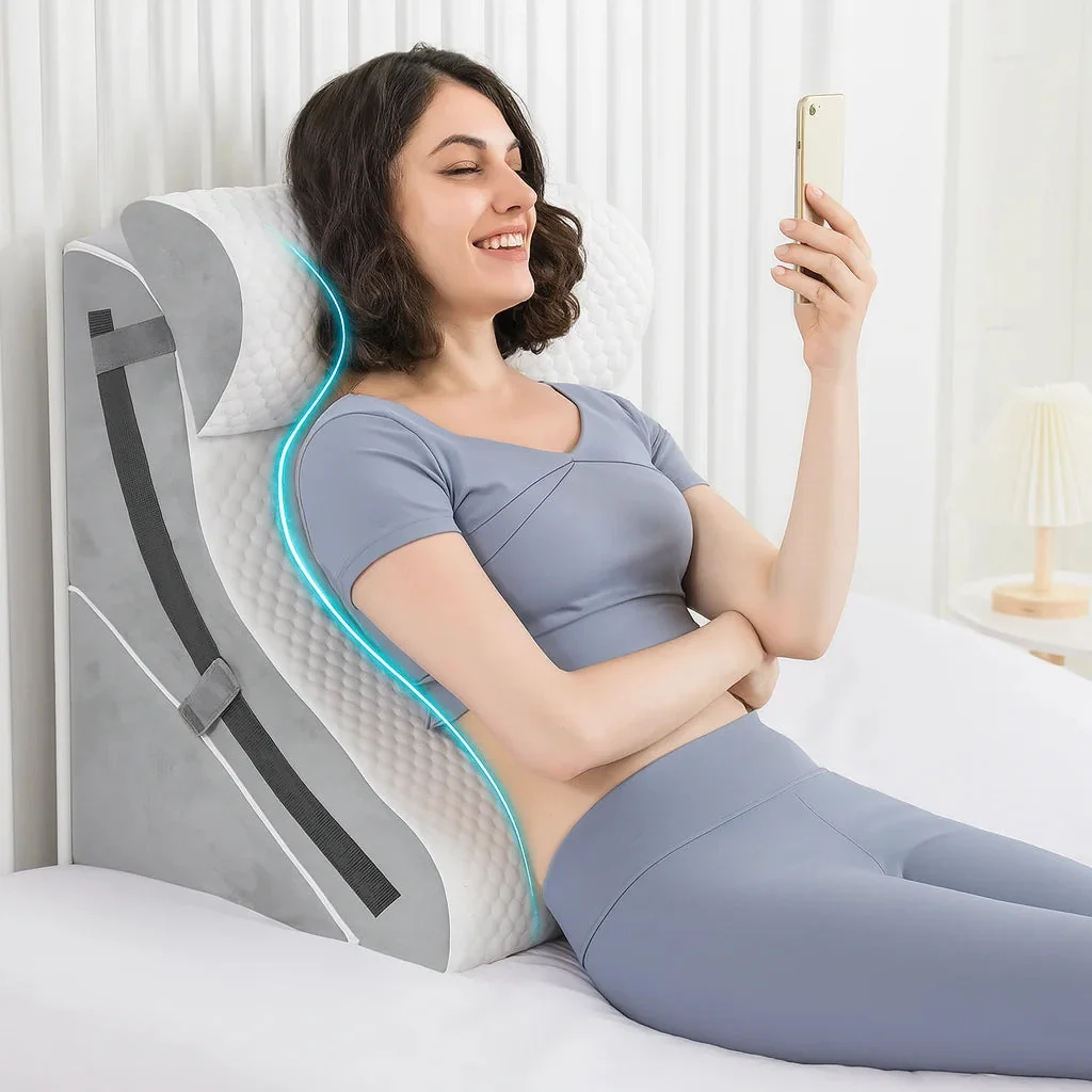 Keilkissen mit Memory-Foam und Nackenstütze – 3-in-1 – Bild 2