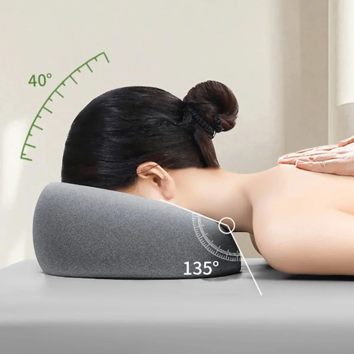 Gesichtskissen mit Memory-Schaum für Massage & Mittagsschlaf – Bild 5