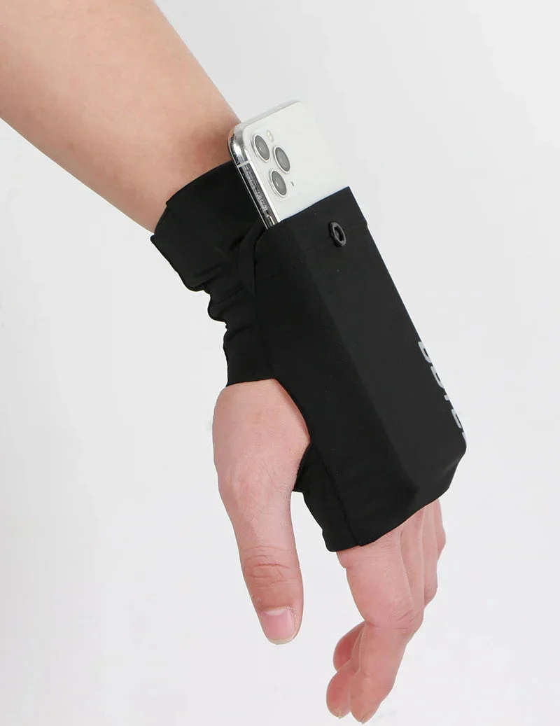Handgelenktasche Elastisch – Druckknopf, 2 Farben