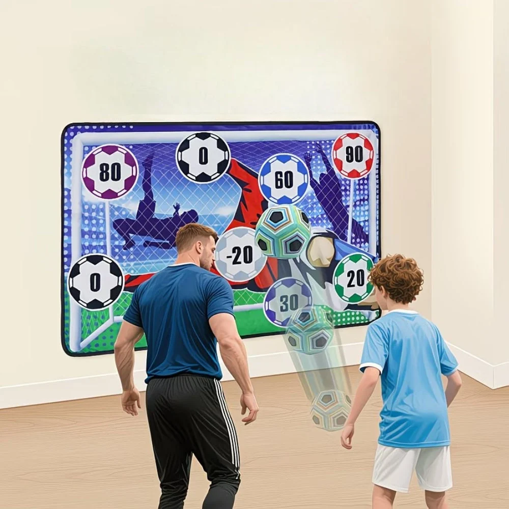Fußball-Zielwand mit Klebbällen – Interaktives Schießspiel – Bild 3