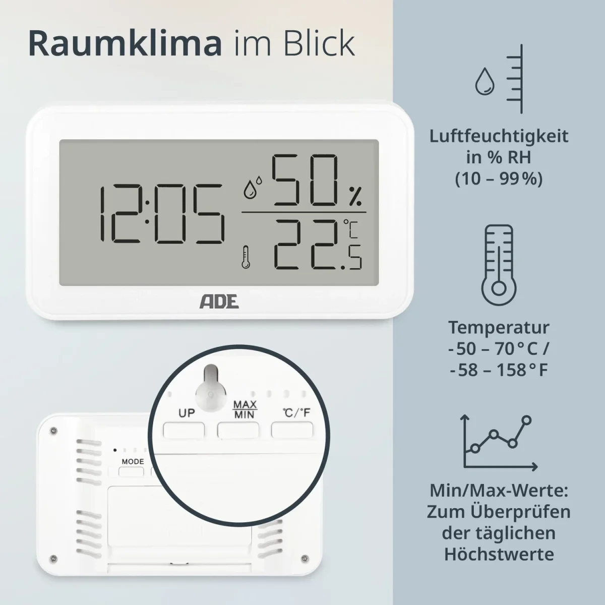 Digitales Thermo-/Hygrometer – Bild 3