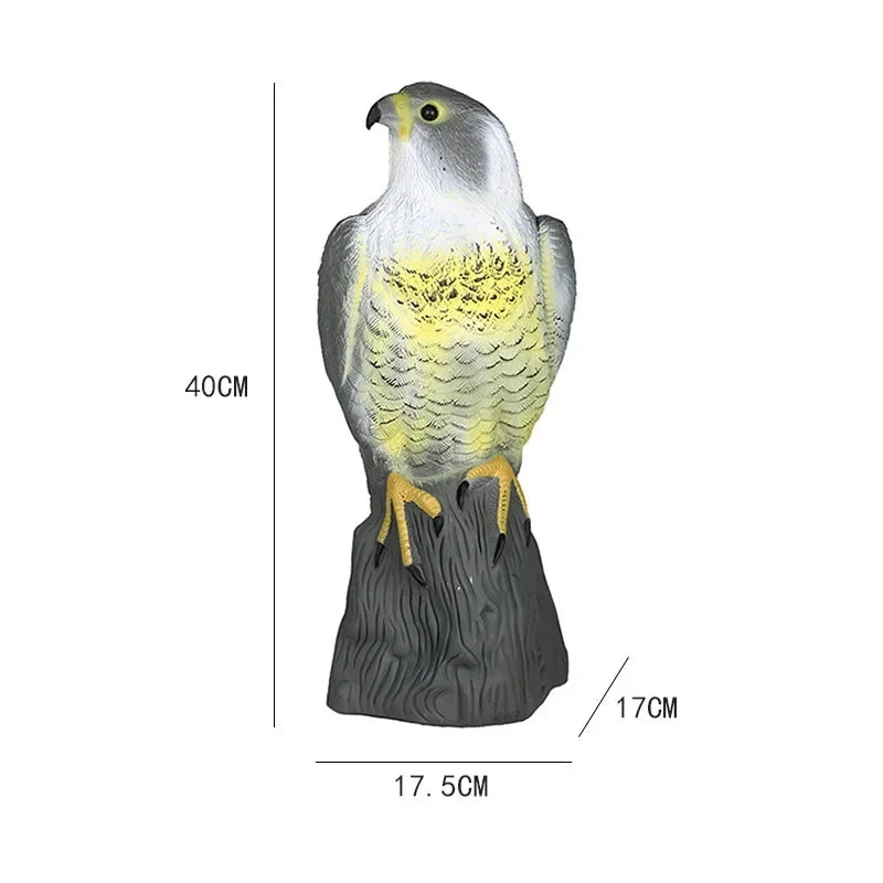 Falkenattrappe zur Vogelabwehr – realistische Raubvogelfigur – Bild 3
