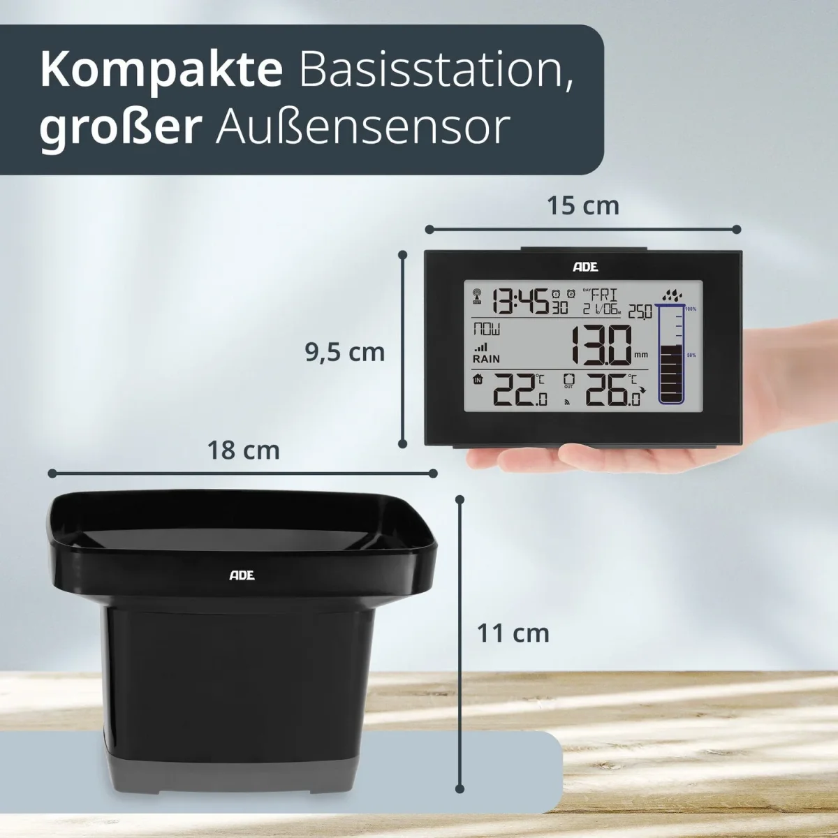 Digitale Wetterstation mit Regenmesser – Bild 8
