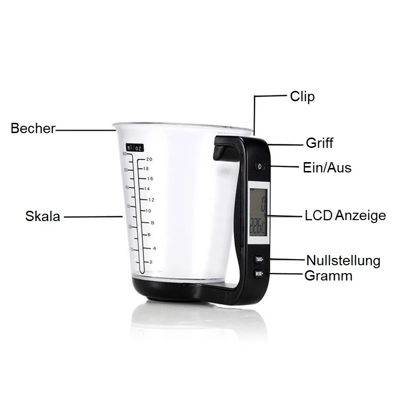 Digitaler Messbecher 1000g – Bild 9